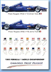 Carte postale officielle Prost AP02